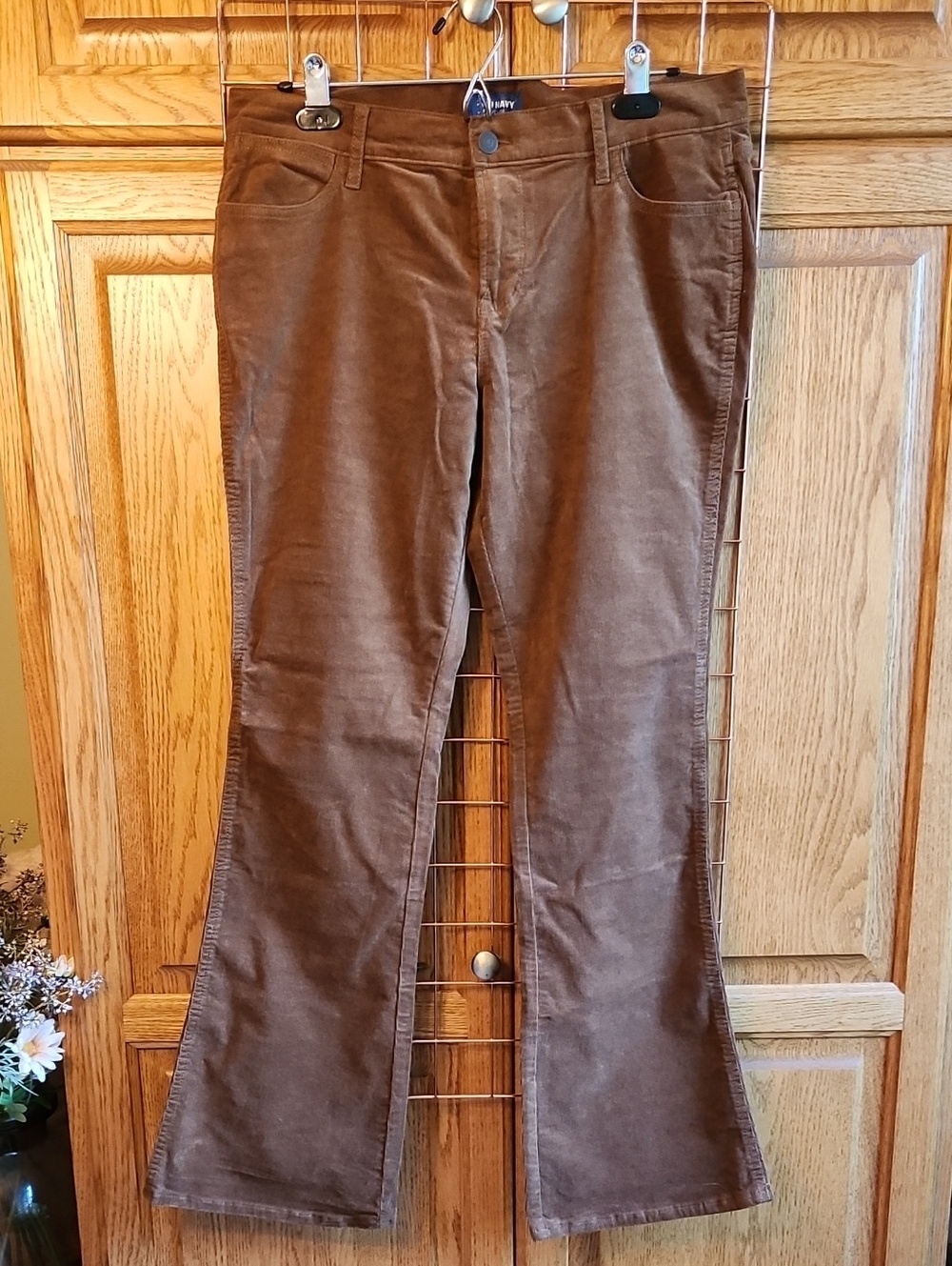 Old Navy Brown Corduroy Flare Pants, Size 12P